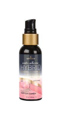 Змазка водно-силіконова Солодка вата, можна для оральних пестощів - Sensuva Hybrid Cotton Candy (57 мл) SO3241 фото