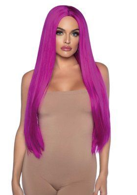 Парик Малиновий, 84 см, прямий розділ Long Straight Center Part Wig Leg Avenue SO8593 фото