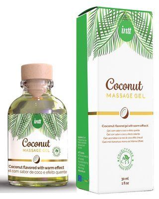 Масажний гель для інтимних зон зі смаком Кокосу, розігріваючий - Intt Coconut Vegan (30 мл) SO5973 фото