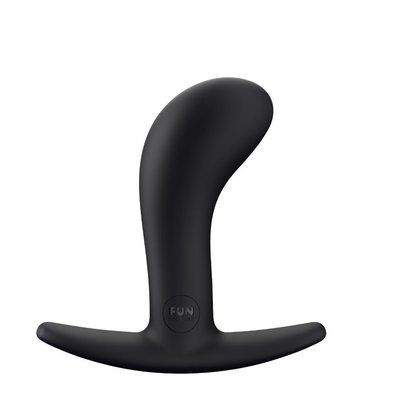 Анальна пробка, діаметр 2,7 см, тонкий обмежувач, чорна - Fun Factory BOOTIE S SX1003 фото