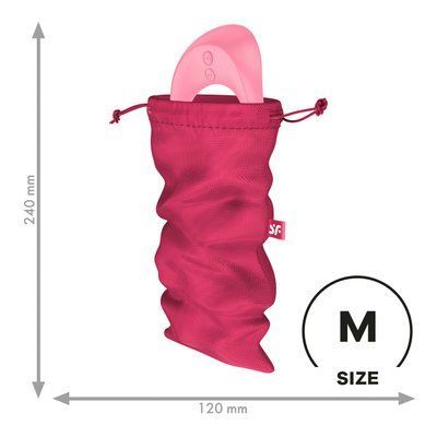 Мішечок для зберігання секс-іграшок Рожевий 24см х 12см Satisfyer Treasure Bag M Pink SX0548 фото