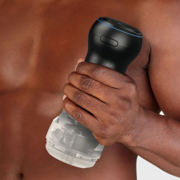Мастурбатор Kiiroo Feel Pocket Crystal зі всмоктувальною інтерактивною насадкою PowerBlow Combo Set SX2240 фото