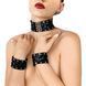 Шкіряний чокер з манжетами Art of Sex - Leather Chezarro SO9747 фото 1