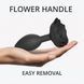Силіконова анальна пробка з трояндою, розмір L, чорна - Love To Love OPEN ROSES L SIZE BLACK ONYX SO5983 фото 4