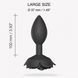 Силіконова анальна пробка з трояндою, розмір L, чорна - Love To Love OPEN ROSES L SIZE BLACK ONYX SO5983 фото 3
