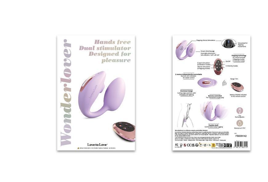 Вакуумний стимулятор з віброяйцем Love To Love Wonderlover VIVA MAUVE (діаметр 3,9 см) SO9615 фото