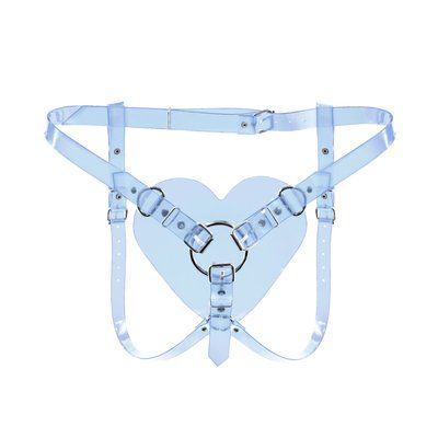 Трусики Серце для страпону Feral Feelings - Hearts Strap-on Belt Trasparent SO9313 фото