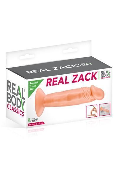 Фалоімітатор Real Body &mdash; Real Zack Flesh, TPE, діаметр 3,7 см SO2217 фото