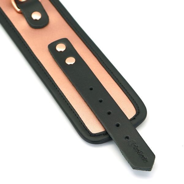 Шкіряні поножі Liebe Seele Rose Gold Memory Ankle Cuffs SO9497 фото