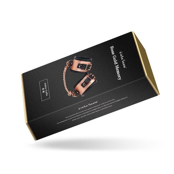 Шкіряні поножі Liebe Seele Rose Gold Memory Ankle Cuffs SO9497 фото