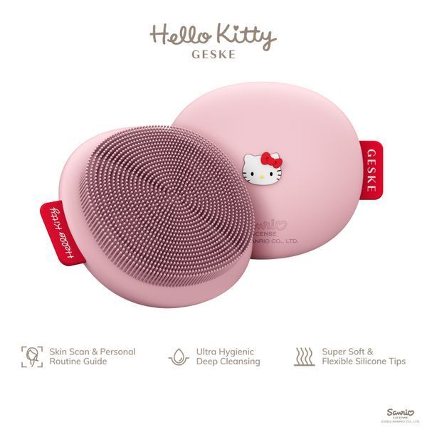 Щітка для обличчя GESKE Facial Brush 3в1 by Hello Kitty pink HB0238 фото