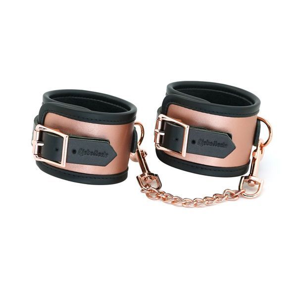 Шкіряні поножі Liebe Seele Rose Gold Memory Ankle Cuffs SO9497 фото