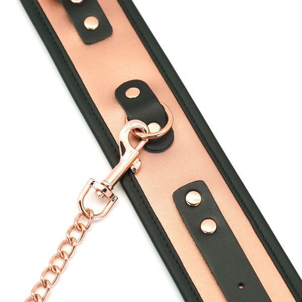 Шкіряні поножі Liebe Seele Rose Gold Memory Ankle Cuffs SO9497 фото