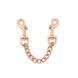 Шкіряні поножі Liebe Seele Rose Gold Memory Ankle Cuffs SO9497 фото 9