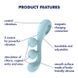 Універсальний вібратор, 3 мотори, гнеться - Satisfyer Tri Ball 2 SO7784 фото 7