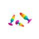 Силіконова анальна пробка, розмір L, діаметр 3,9 см - Wooomy Hiperloo Silicone Rainbow Plug SO7434 фото 5