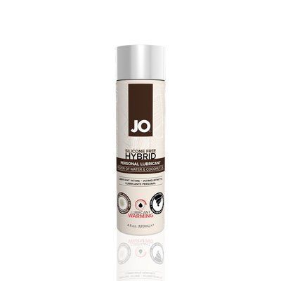 Розігрівальний крем-змазка з кокосовою олією, білий - System JO Coconut Hybrid WARMING (120 мл) SO1697 фото