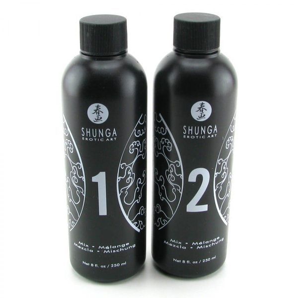 Гель для NURU масажу, аромат Диня та Манго, плюс простирадло - Shunga Oriental Body-to-Body 2 x 225 мл SO2553 фото