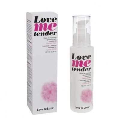 Масажна олія, аромат Цукрова вата, без парабен - Love To Love Love Me Tender, Cotton candy SO1390 фото