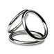 Потрійне ерекційне кільце Sinner Gear Unbendable &ndash; Triad Chamber Metal Cock and Ball Ring &ndash; Large SO4617 фото 3