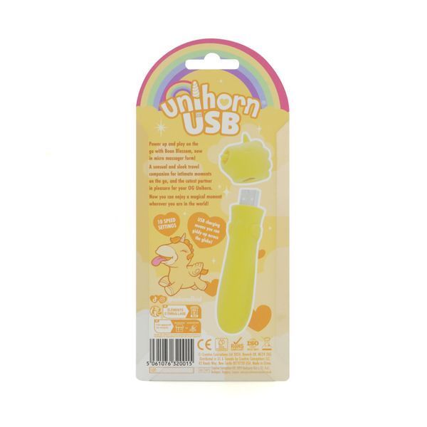 Вібратор-єдиноріжка, віброкуля, USB-зарядка, 10 режимів &ndash; Unihorn USB Bullet Bean Blossom SX2857 фото