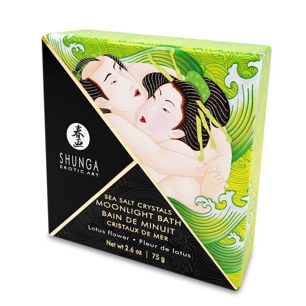 Сіль для ванни Shunga Moonlight Bath &ndash; Lotus Flower (75 гр), сіль Мертвого моря, ароматичні олії SO2542 фото