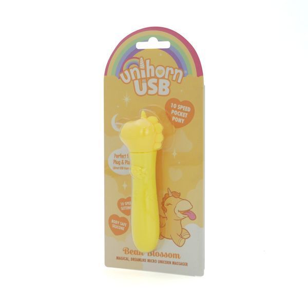 Вібратор-єдиноріжка, віброкуля, USB-зарядка, 10 режимів &ndash; Unihorn USB Bullet Bean Blossom SX2857 фото
