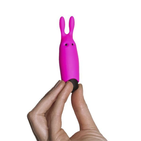 Віброкуля зі стимулювальними вушками - Adrien Lastic Pocket Vibe Rabbit Pink AD33421 фото