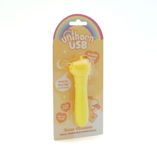 Вібратор-єдиноріжка, віброкуля, USB-зарядка, 10 режимів &ndash; Unihorn USB Bullet Bean Blossom SX2857 фото