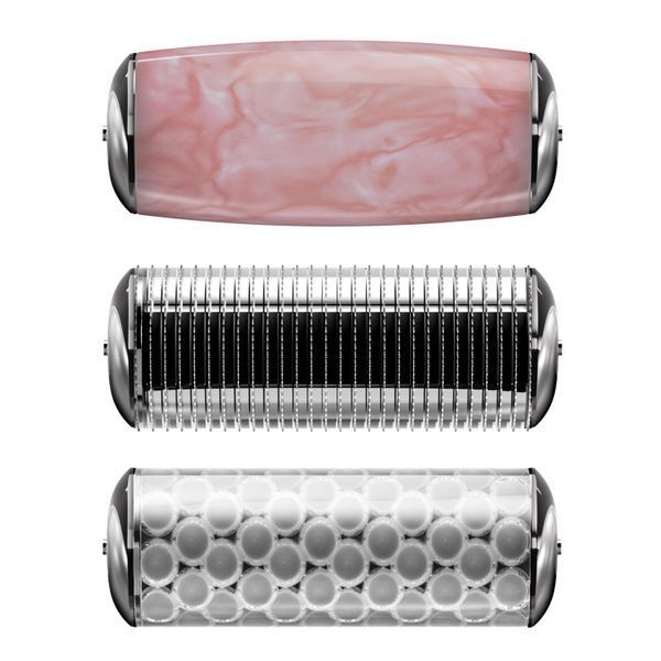 Ролер для голкової мезотерапії обличчя та тіла GESKE MicroNeedle Face&Body Roller 9в1 purple HB0211 фото