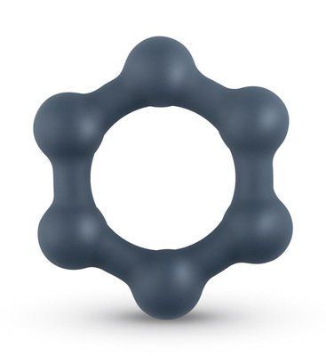 Ерекційне кільце з кульками Boners Hexagon Cock Ring SO8873 фото