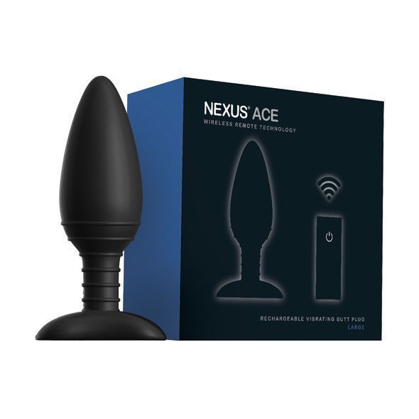 Анальна вібропробка з пультом ДК, діаметр 5 см - Nexus ACE Large ACE002 фото