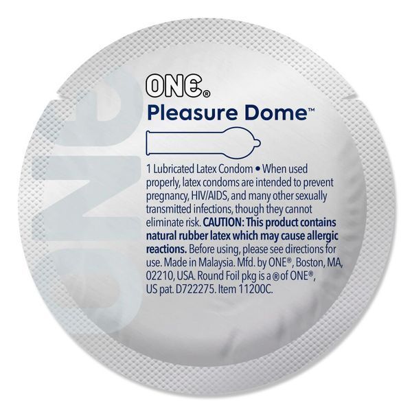 Набір презервативів з розширенною голівкою ONE Pleasure Dome 100 шт, мегапак тюб SX0744 фото