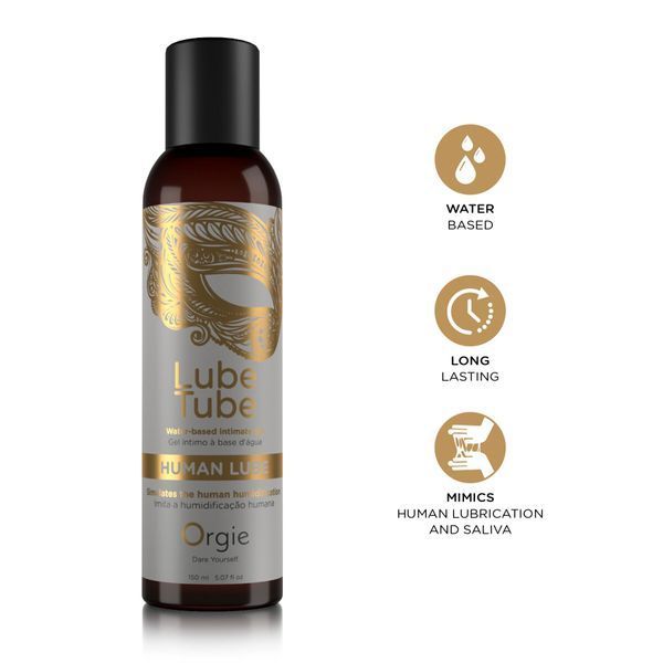 Лубрикант на водній основі, імітація природної змазки та слини - Orgie Lube Tube Human Lube (150 мл) SX1504 фото