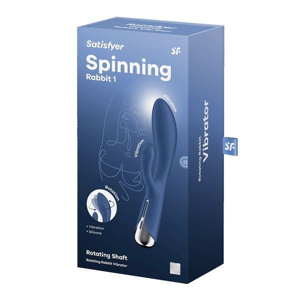 Вібратор-кролик Satisfyer Spinning Rabbit 1 Blue SX0562 фото