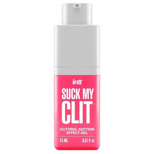 Гель для клітора з ефектом посмоктування, смак полуниця - Intt Suck My Clit Wild Strawberry (15 мл) SX4002 фото