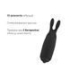 Віброкуля зі стимулювальними вушками - Adrien Lastic Pocket Vibe Rabbit Black  AD33499 фото 3