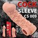 Насадка на член, потовщувальна, стимулюючий рельєф, розмір M - Kokos Cock Sleeve CS 009 M SX1467 фото 8