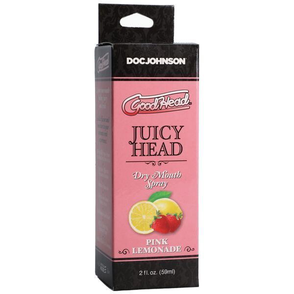 Зволожувальний спрей оральний зі смаком Лимонаду - Doc Johnson GoodHead Juicy Head Dry Mouth Spray Pink Lemonade 59мл SO6065 фото