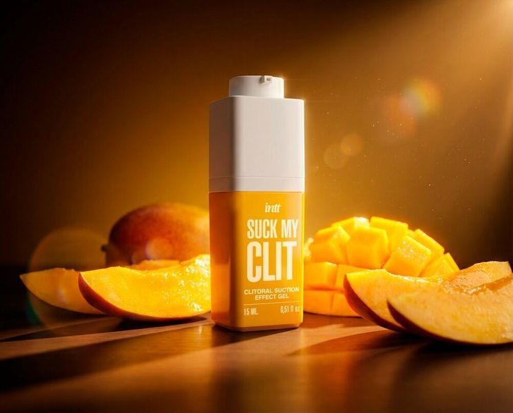 Гель для клітора з ефектом посмоктування, смак манго - Intt Suck My Clit Tropical Mango (15 мл) SX4003 фото
