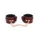Шкіряні поножі Liebe Seele Wine Red Anklecuffs SO9453 фото 2