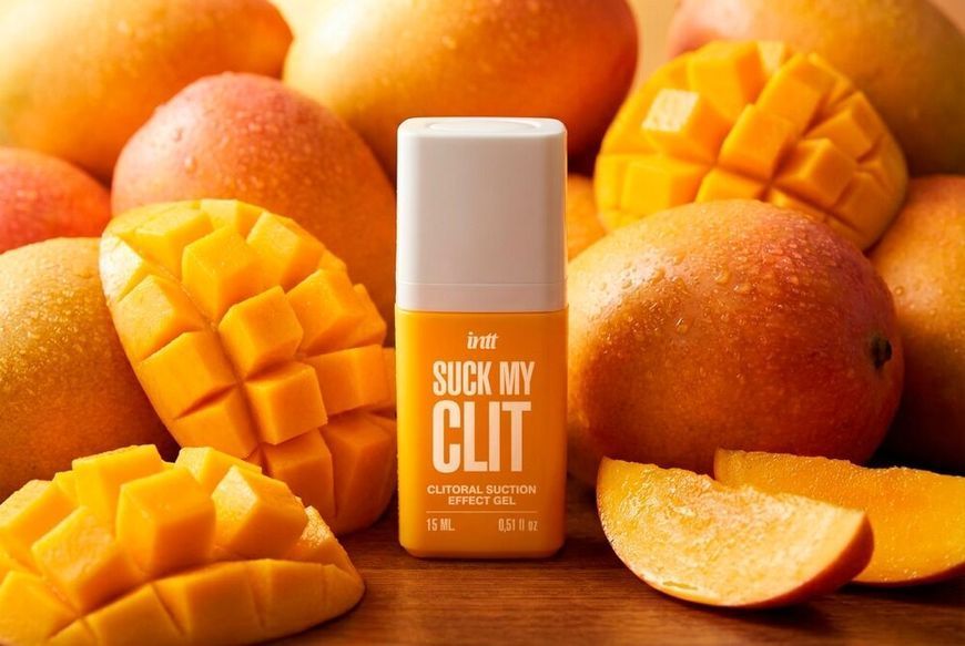 Гель для клітора з ефектом посмоктування, смак манго - Intt Suck My Clit Tropical Mango (15 мл) SX4003 фото