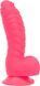 Ребристий фалоімітатор на присосці, віброкуля в подарунок ADDICTION &mdash; Tom 7&Prime; Dildo With Balls &mdash; Pink SO5585 фото 6