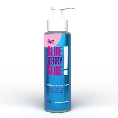 Лубрикант на водній основі, зі смаком ожини - Intt Slide Berry Slide! (100 мл) SX2659 фото