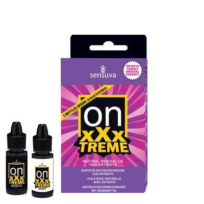 Збуджувальні краплі для клітора + антидот Sensuva On xXxTREME Arousal Oil (5 мл) with Antidote (5 мл)  SX1487 фото