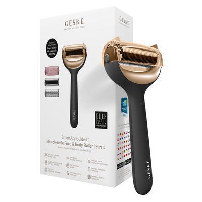 Ролер для голкової мезотерапії обличчя та тіла GESKE MicroNeedle Face&Body Roller 9в1 gray HB0207 фото