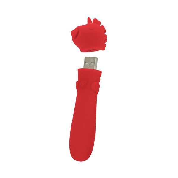 Вібратор-єдиноріжка, віброкуля, USB-зарядка, 10 режимів &ndash; Unihorn USB Bullet Cupid's Beau SX2861 фото