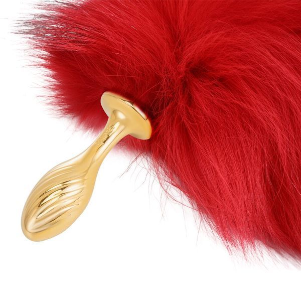Анальна пробка з хвостом лисиці + вушка лисиці LOCKINK SEVANDA Red Vixen Set with Pear-shape Plug SX0907 фото