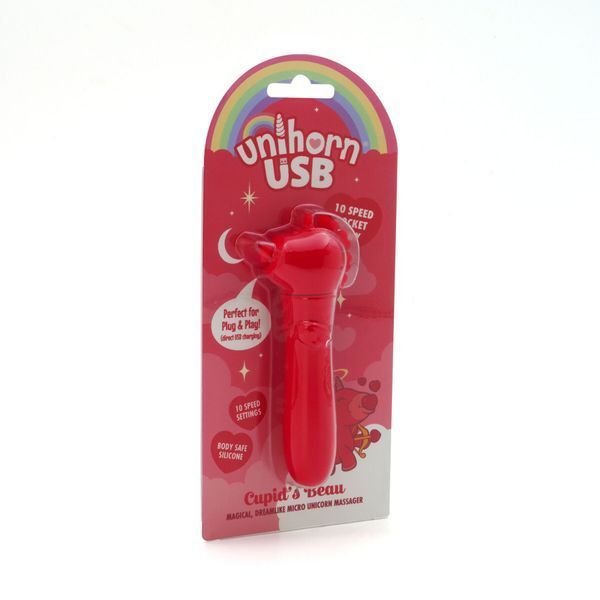 Вібратор-єдиноріжка, віброкуля, USB-зарядка, 10 режимів &ndash; Unihorn USB Bullet Cupid's Beau SX2861 фото