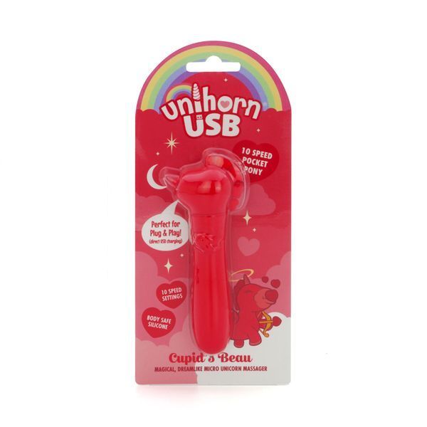 Вібратор-єдиноріжка, віброкуля, USB-зарядка, 10 режимів &ndash; Unihorn USB Bullet Cupid's Beau SX2861 фото
